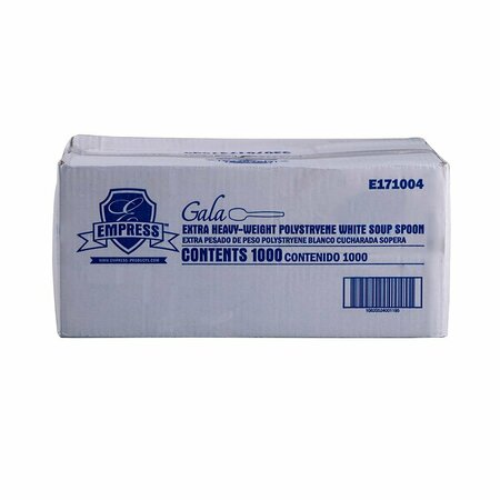 EMPRESS Extra Heavy Weight Soupspoon PS White Dense Pack, 1000PK E171004